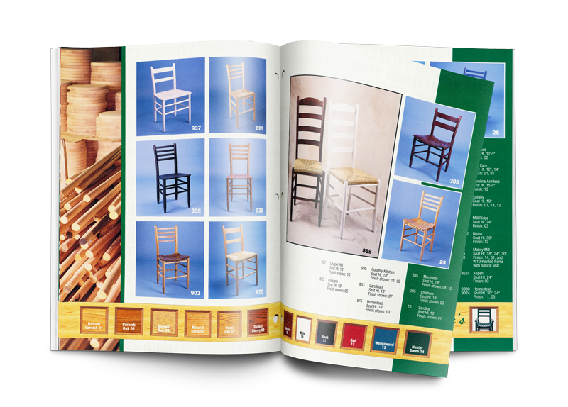 Graphic Design of Product Catalog for Builtright Chair Company