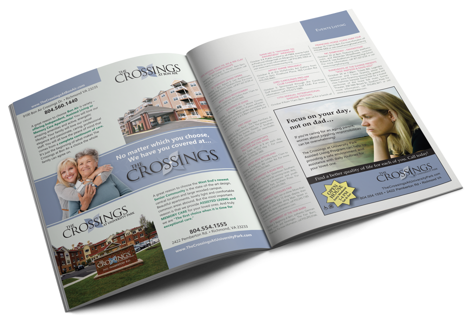 Advertisement Designs for The Crossings