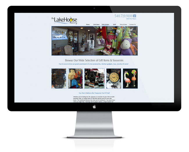 Website Design for The Lakehouse Beanery