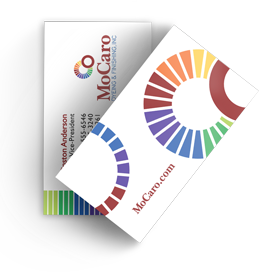 Business card design for MoCaro by Ecstatic Design
