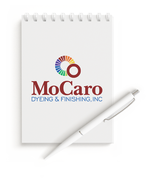 Notepad with Logo Design for MoCaro Dyeing and Finishing