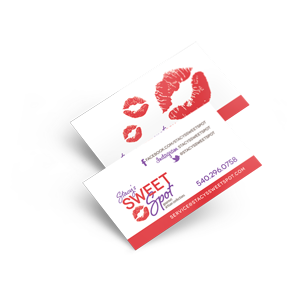 Business card design for Stacy's Sweet Spot by Ecstatic Design