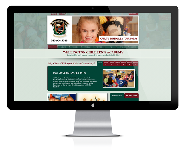 Web Design for Wellington Children's Academy