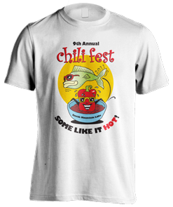 T-shirt logo design for SML Chili Fest